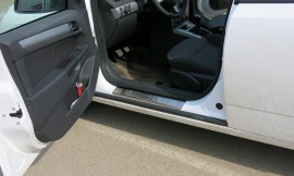 Накладки на пороги Opel Astra H (захисні накладки Opel Astra H 5D)