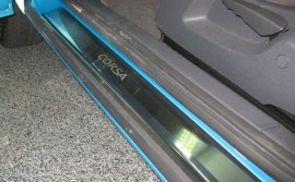Nataniko Накладки на внутрішні пороги Opel Corsa D 3D (захисні накладки Opel Corsa D 3D)