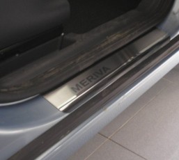 Накладки на пороги Opel Meriva B (захисні накладки Opel Meriva B)