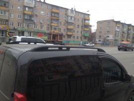Рейлінги подовжні Ситроен Немо модель Crown алюміній (рейлінги на дах Citroen Nemo)