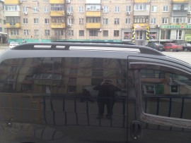Рейлінги Фіат Фіоріно Crown алюміній (рейлінги на дах Fiat Fiorino)