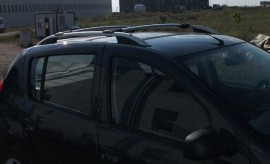 Рейлинги Рено Сандеро Crown алюминий (рейлинги на крышу Renault Sandero)