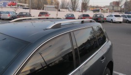 Рейлинги Фольксваген Туарег 1 Crown алюминий (рейлинги на крышу Volkswagen Touareg 1)
