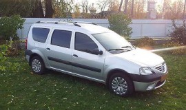 Рейлинги на Dacia Logan MCV концевик метал (продольные рейлинги Дачия Логан универсал)