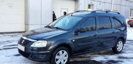 Рейлінги на дах Рено Логан універсал кінцевик метал (рейлінги Renault Logan MCV)