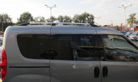 Рейлинги на Fiat Doblo 2 концевик метал (продольные рейлинги Фиат Добло 2)