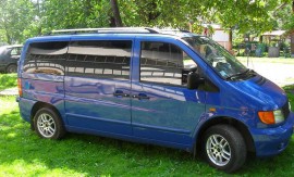 Рейлінги на Мерседес Віто В 638 концевік пластик (рейлінги Mercedes Vito W638)