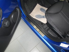 Nataniko Накладки на пороги Ситроен С1 1 (защитные накладки Citroen C1 1)