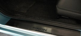 Накладки на пороги Дайхатсу Сирион (защитные накладки Daihatsu Sirion)