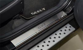 Накладки на пороги Джилі Емгранд Х7 (захисні накладки Geely Emgrand X7)