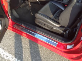 Накладки на пороги Хонда Аккорд США Купе (защитные накладки Honda Accord USA Coupe)