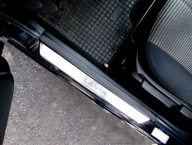 Накладки на пороги Хендай Элантра 4 (защитные накладки Hyundai Elantra HD)