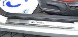 Накладки на пороги Хендай Велостер (защитные накладки Hyundai Veloster)