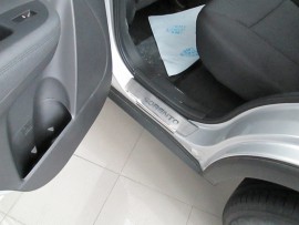 Накладки на пороги Кіа Соренто 2 (захисні накладки Kia Sorento 2)