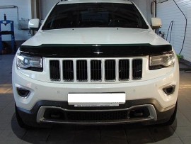 SIM Мухобойка капота Джип Гранд Чероки WK2 (дефлектор на капот Jeep Grand Cherokee WK2)