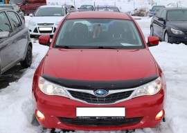 Дефлектор капота Субару Импреза 3 (мухобойка Subaru Impreza 3)