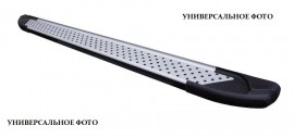 Пороги Рендж Ровер Спорт 2 стиль Almond серые (пороги для Range Rover Sport 2)
