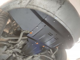 Защита картера двигателя Ауди А6 С6 V-образный мотор V6 2004-2010 сталь 2мм