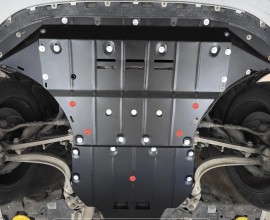 Защита двигателя Ауди Q7 4М (защита картера Audi Q7 4M, радиатора, КПП)