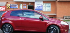 Ветровики Фиат Гранде Пунто (дефлекторы окон Fiat Grande Punto 3d)