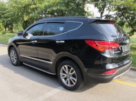 Ветровики Хендай Санта Фе 3 (дефлекторы окон Hyundai Santa Fe 3 DM)