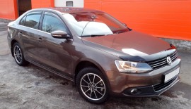 Дефлектор капота Фольксваген Джетта 6 (мухобойка Volkswagen Jetta 6)