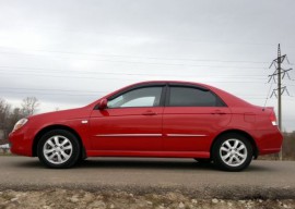 Ветровики Киа Церато 1 (дефлекторы окон Kia Cerato 1)