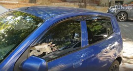 Ветровики Киа Пиканто 1 (дефлекторы окон Kia Picanto 1)