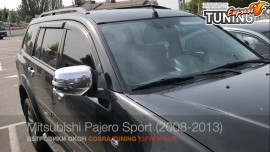 Ветровики Митсубиси Паджеро Спорт 2 (дефлекторы окон Mitsubishi Pajero Sport 2)