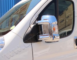 Хром накладки на зеркала Ситроен Джампер 2 (хромированные накладки на боковые зеркала Citroen Jumper 2)