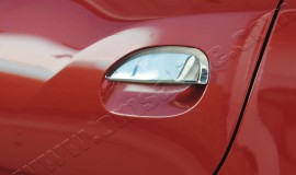 Хром накладки на ручки Рено Сандеро 2 (хромовані накладки на дверні ручки Renault Sandero 2)