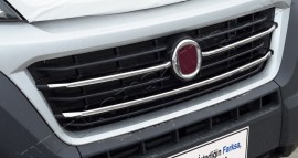 Хром накладки на решітку радіатора Fiat Ducato 3 (хромовані накладки на решітку радіатора Фіат Дукато 3)