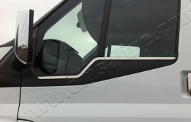 Хромовані молдинги скла Форд Транзит 5 (хром нижні молдинги скла Ford Transit 5)
