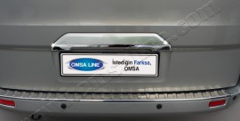 Накладка хромована на багажник Форд Транзит Кастом (хром накладка над номером Ford Transit Custom)