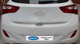 Хромированная кромка багажника Хендай i30 2 (хром нижняя кромка крышки багажника Hyundai i30 2)