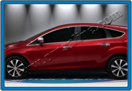 Хромовані молдинги скла Кіа Спортейдж 3 (хром верхні молдинги скла Kia Sportage 3)