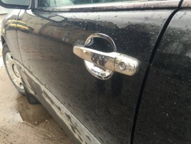 Хром накладки на ручки Мерседес Е-Класс W210 (хромированные накладки на дверные ручки Mercedes E-Class W210)