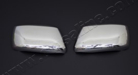Хром накладки на зеркала Ниссан Навара D40 (хромированные накладки на боковые зеркала Nissan Navara D40)