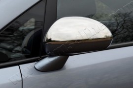 Хром накладки на зеркала Опель Корса Д (хромированные накладки на боковые зеркала Opel Corsa D)