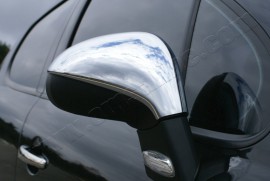 Хром накладки на дзеркала Пежо 207 (хромовані накладки на бічні дзеркала Peugeot 207)