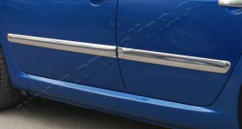 Хромированные молдинги дверей Пежо 307 (хром накладки на двери Peugeot 307)