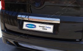 Omsa Line Хромована накладка на багажник Пежо Біпер (хром накладка над номером Peugeot Bipper)