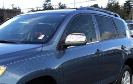 Хром накладки на зеркала Тойота РАВ 4 3 (хромированные накладки на боковые зеркала Toyota RAV4 3)