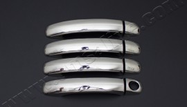 Хром накладки на ручки Фольксваген Туарег 1 (хромированные накладки на дверные ручки Volkswagen Touareg 1)