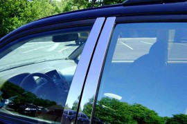 Хромовані молдинги дверних стійок Volkswagen Touran 1 (хром молдинги на стійки Volkswagen Touran 1)