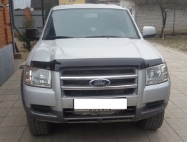 Мухобійка капота Форд Рейнджер з 2006 по 2009 (дефлектор на капот Ford Ranger 2006 року)