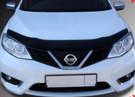 SIM Мухобійка капота Ніссан Тіїда 2 (дефлектор на капот Nissan Tiida 2)