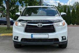 Мухобійка капота Тойота Хайлендер із логотипом (дефлектор на капот Toyota Highlander 3 Logo)