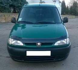 Дефлектор капота Пежо Партнер 1 (мухобойка Peugeot Partner 1)