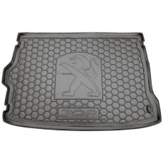 Коврик в багажник Пежо 308 2 Т9 (автомобильный коврик багажника Peugeot 308 T9 хэтчбек)